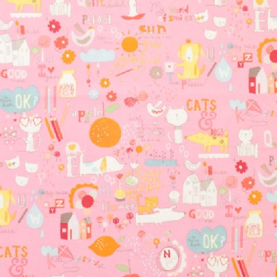 Alexander Henry Fabrics - Kids - My World of Smiles in Pink