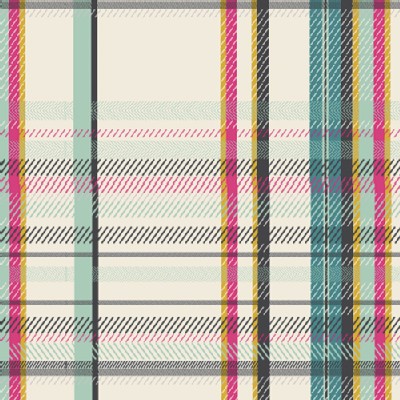 Art Gallery Fabrics - AGF Collection - Mad Plaid - Strawberry Tuxedo in 