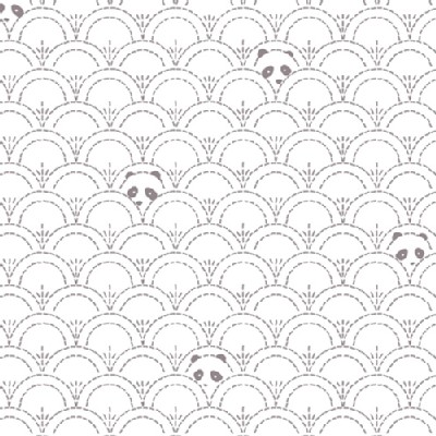 Art Gallery Fabrics - Knits - Hidden Panda in Cottonbud