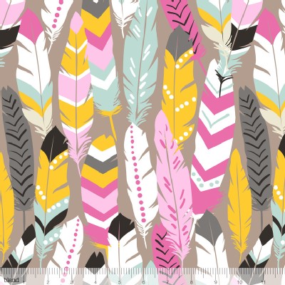 Blend Fabrics - Luckie - Fringe in Pink
