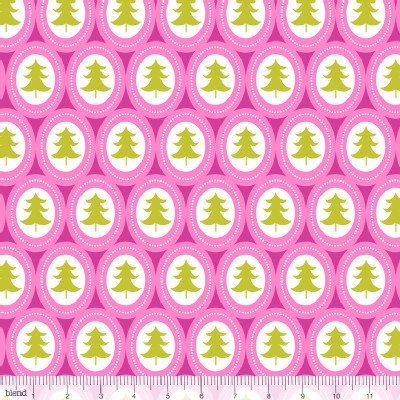 Blend Fabrics - Treelicious - Jingle Bells in Pink