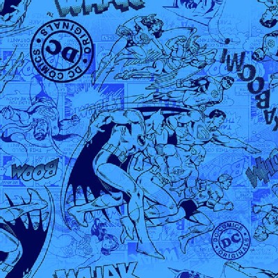 Camelot Fabrics - DC Comic - Tonal Classic in Blue