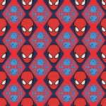 Camelot Fabrics - Marvel - Spider Man - Heads in Red
