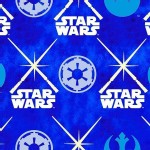 Camelot Fabrics - Star Wars - Glowing Lightsabers in Glows In the Dark