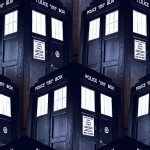 Character Prints - Dr Who - Packed Tardis in Navy