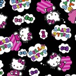 Character Prints - Hello Kitty - Cloud Toss in Black