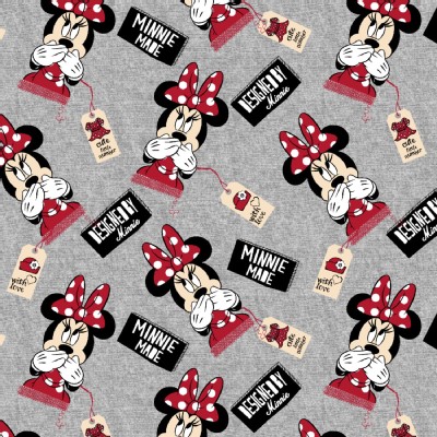 Character Prints - Mickey - KNIT - Designed by Minnie in Gray