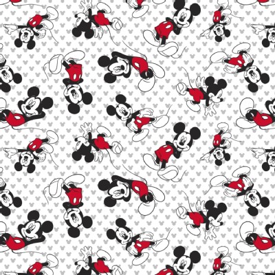 Character Prints - Mickey - KNIT - Mickey in White