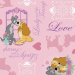 Character Prints - Other Characters - Lady and the Tramp in Pink