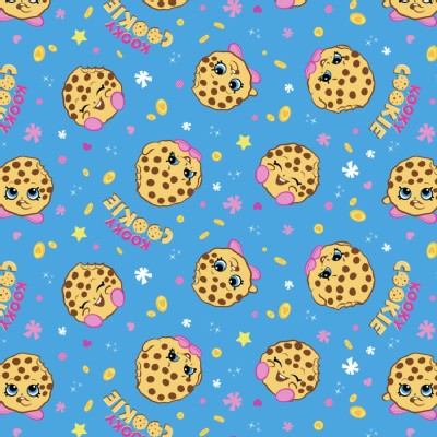 Character Prints - Other Characters - KNIT - Shopkins Kooky Cookie in Blue