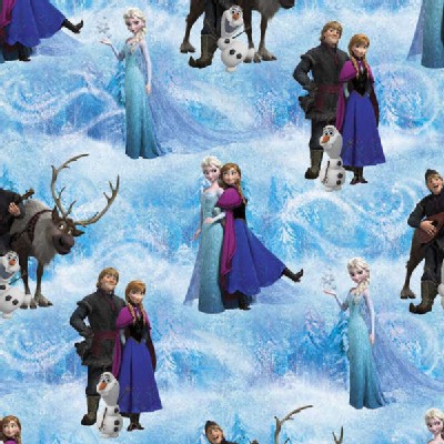 Character Prints - Princess - Frozen Character Scenic in Blue