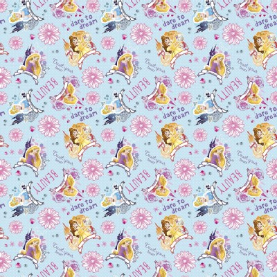 Character Prints - Princess - Disney I am Princess All Over in Blue