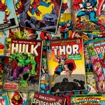 Character Prints - Super Heroes - Marvel Comic Covers in Multi