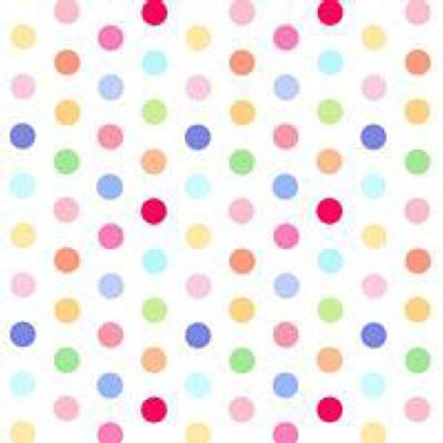Lakehouse Drygoods - Pam Kitty Picnic - Colorful Dots in White