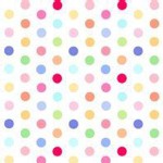 Lakehouse Drygoods - Pam Kitty Picnic - Colorful Dots in White