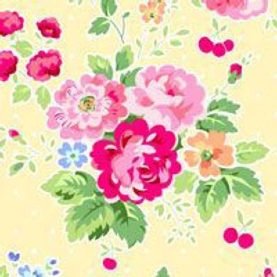 Lakehouse Drygoods - Pam Kitty Picnic - Main Floral in Butter