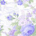 Lakehouse Drygoods - Sausalito Cottage - Baby Floral in Perwinkle