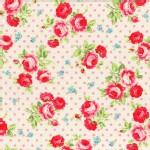 Lecien - Flower Sugar 2013 - Main - Dots in White with Pink Dots
