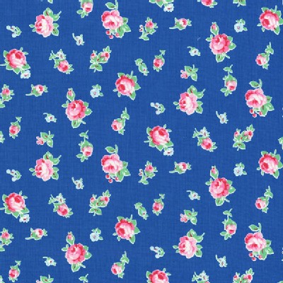 Lecien - Flower Sugar 2013 Fall - Tossed Floral in Navy