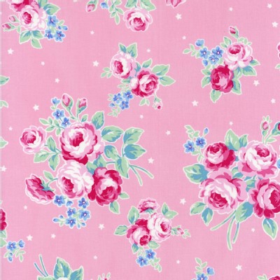 Lecien - Flower Sugar Rose Kiss - Main Floral in Pink