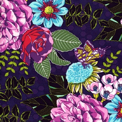Michael Miller Fabrics - Emmas Garden - Garden Bouquet in Violet