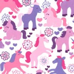 Michael Miller Fabrics - Kids - Magic Unicorns in Lavender