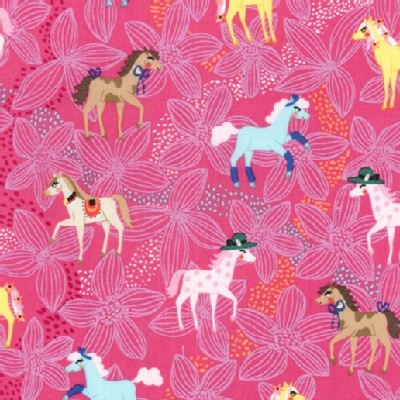 Michael Miller Fabrics - Kids - Pretty Ponies in Pink