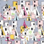 Michael Miller Fabrics - Lets Pretend - Best fort ever in Gray