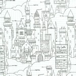 Michael Miller Fabrics - Magic - Castle Plans in White