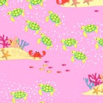 Michael Miller Fabrics - Sea Buddies - Meeting At the Reef in Pink