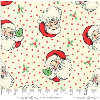 Moda Fabrics - Swell Christmas - Santa in Cream