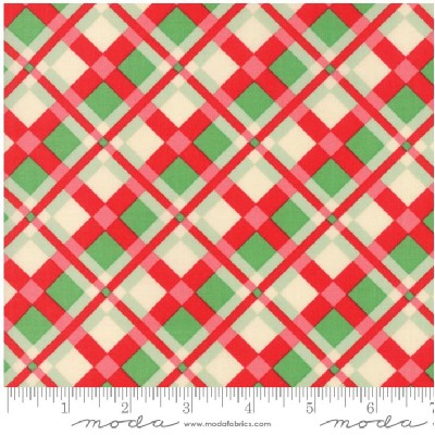 Moda Fabrics - Swell Christmas - Plaid in Red Green