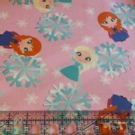 One Red Blossom - Snow Sisters - Woven - Sisters in Pink