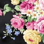 Quilt Gate - RuRu Bouquet - Tea Party - Main Floral in Black