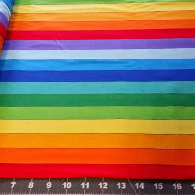 Quilting Treasures - Basics - Rainbow Stripes in Rainbow