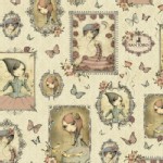 Quilting Treasures - Mirabelle - Girl Patches in Cream