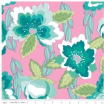 Riley Blake Designs - Knit Prints - Blossoms in Pink