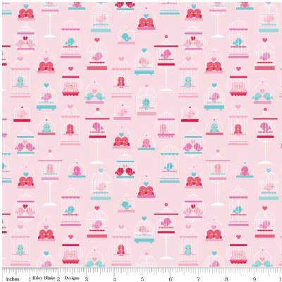 Riley Blake Designs - Lovey Dovey - Lovey Main in Pink