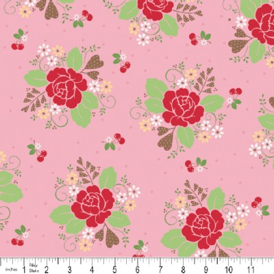 Riley Blake Designs - Sew Cherry - Main in Pink