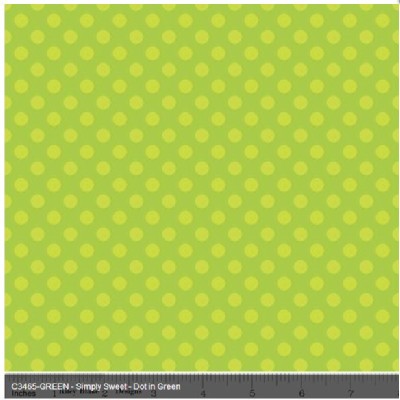 Riley Blake Designs - Simply Sweet - Dots in Green