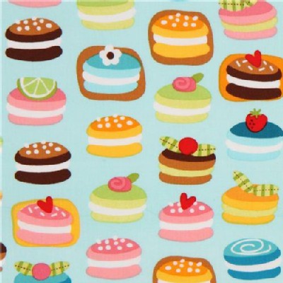 Robert Kaufman Fabrics - Confections - Macarons in Blue