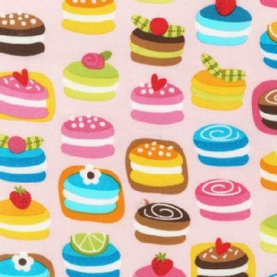 Robert Kaufman Fabrics - Confections - Macarons in Pink
