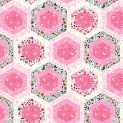 Studio E - Beautiful Garden Girl - Hexagon in Pink
