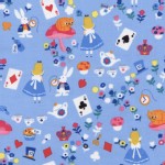Timeless Treasures - Kids - Alice in Wonderland in Blue