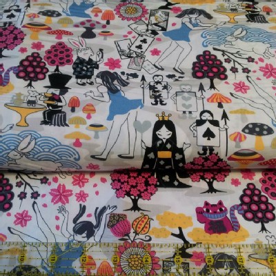 Trans Pacific Textiles - TPT - Alice In Wonderland in Blue