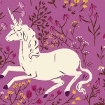 Windham Fabrics - Far Far Away - Unicorn in Purple