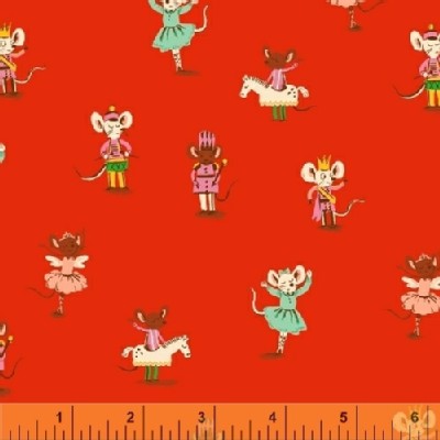 Windham Fabrics - SugarPlum - Nutcracker Mice in Red